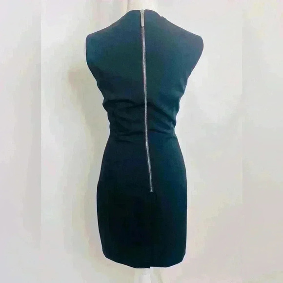 *NWOT* Ted Baker Saloted Dress in Black Wool blend sheath dress size 0. - Picture 4 of 12